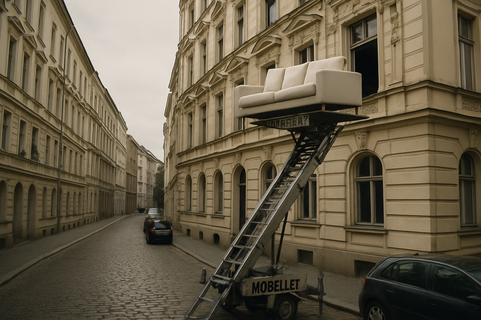 Kreuzberger Altbau Möbellift Einsatz